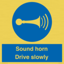 sound-horn-drive-slowly-warehousing-and-delivery-sign~